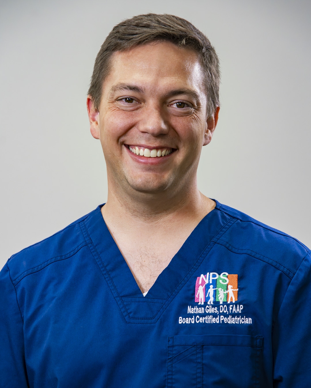 Nathan Giles, DO, FAAP, board-certified pediatrician at Nevada Pediatric Specialists